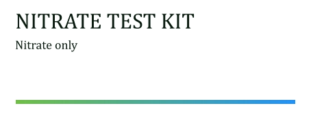 NITRATE TEST KIT Nitrate only