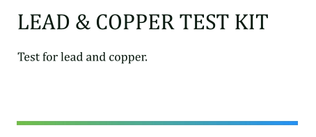 home water quality test kit