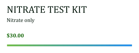 Wisconsin Nitrate Test Kit