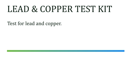 home water quality test kit
