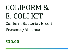 Coliform and E Coli WIsconsin Testing Kit