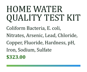 home water quality test kit - Coloriform Bacteria E. Coli Nitrates Arsenic Lead Chloride