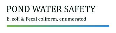 Pond Water Safety Kit E. coli & Fecal coliform, enumerated